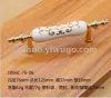 Ceramic handle, white ceramic, gold handle, factory direct sales and wholesale. Cabinet drawer, shoe cabinet handle, zinc alloy type Specification image